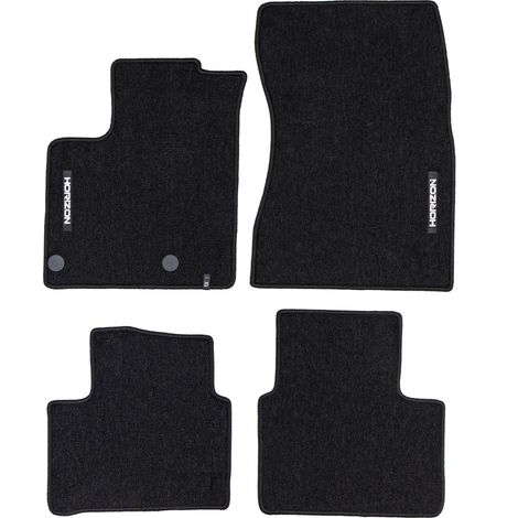 Tapis de Sol de Voiture pour Nissan Qashqai III 2021-2025 Velours Noir 4Pcs