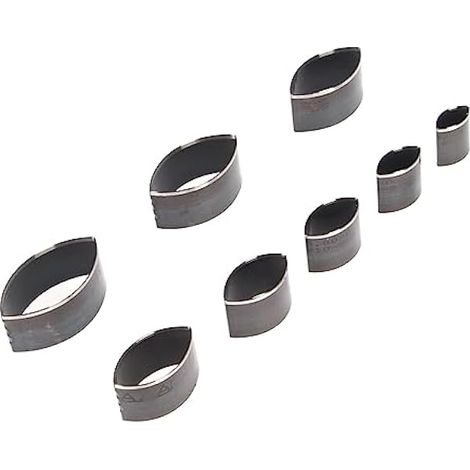 8 Pièces en Cuir, Matrice de Découpe pour Bricolage Artisanat Sac Ceinture Portefeuille Faisant Poinçon Moule en Cuir Creux en Acier à Haute Teneur en Carbone (1/5)