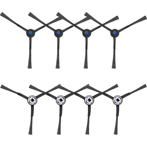 Spazzole laterali di ricambio per aspirapolvere Ecovacs Deebot Mini/X8 Pro Omni/X8 Omni/T50 Pro Omni/T50 Max Pro Omni/T50 Omni Gen2/T50 Pro Omni Gen2/T50 Max Pro Omni Gen2/T50 Omni, 8 pezzi (1/5)