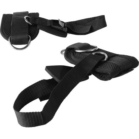 Verstellbare Knöchelriemen für Kabelzug-Trainingsgeräte mit D-Ring, Fußstütze und Knöchelschutz mit Schnalle. (1/4)