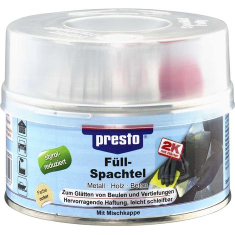 PRESTO 2K-Füllspachtel ocker, Härter rot500 g Dose