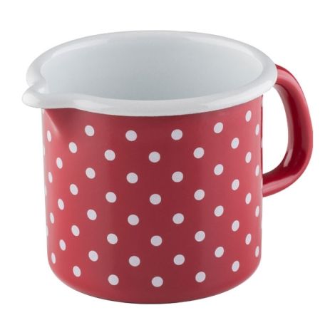 Riess cacerola Ø9cm 0,5 litros esmalte país puntos rojo