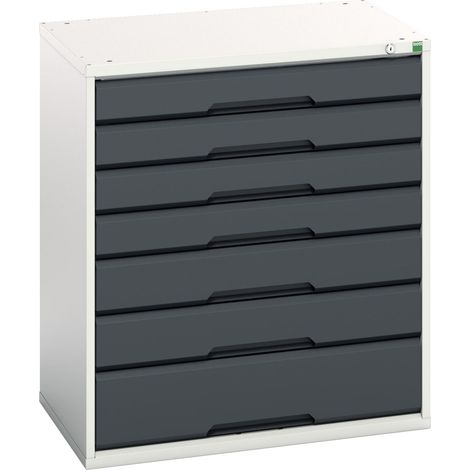 Bott 16925129.19 Verso 7 Drawer Cabinet 800 x 900mm Anthracite Grey BOT169251299