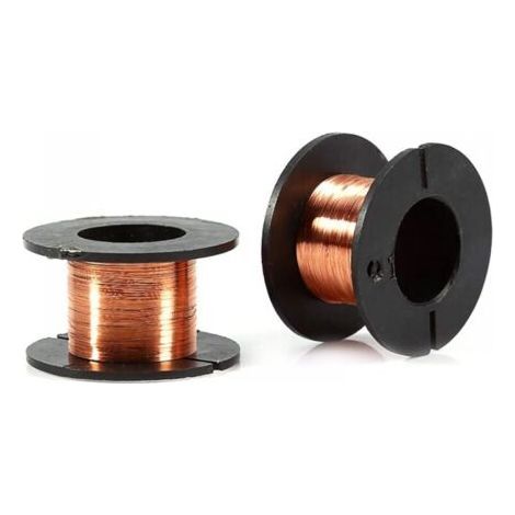 5pcs 10m Fil de Cuivre Fil de Bobinage Fil de Réparation Émaillé Bobine de Cuivre Magnétique Fils de Cuivre Emaillé Magnétique à Souder Soudure Longueur (1/4)