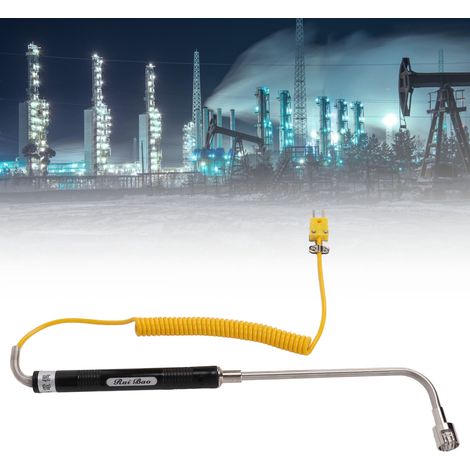 Thermocouple de surface, sonde de température à thermocouple de type K, tige de mesure de température de surface, poignée coudée, thermocouple de surface (1/5)