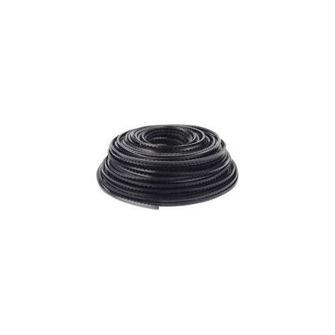 Hilo de nailon para desbrozadora - 3 mm x 45 m - Dentado - Hilo para cortacésped - Hilo para desbrozadora - Para hierba y maleza (1/5)