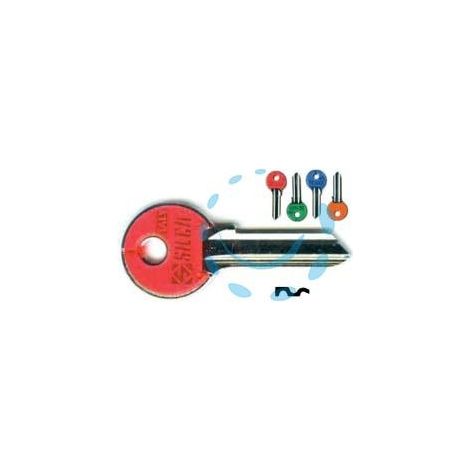 CHIAVI PER CILINDRI CISA 5 SPINE GRANDI CS206ASL - CS206ASL DX slim fluo colori assortiti