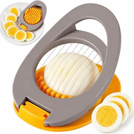 Trancheuse à œufs - Trancheuse multifonctionnelle - Trancheuse à bananes - Trancheuse à fruits - Trancheuse alimentaire - Acier inoxydable - À suspendre - Tranche les fruits, les fromages à pâte dure (1/5)