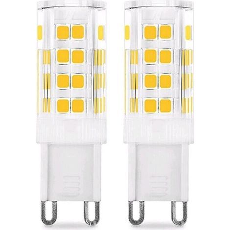 Ampoule LED G9 5W (Équivalent 50W Ampoules Halogènes), 450LM, 220V, Blanc froid 6000K, AC100-240V, NON-Dimmable, Économie d'énergie, Base en céramique, Culot G9 Standard, Lot de 6 [Classe énergétique (1/5)