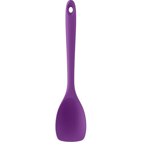 Silikon Kochlöffel Spatel 315°C hitzebeständig, Lila, 28cm