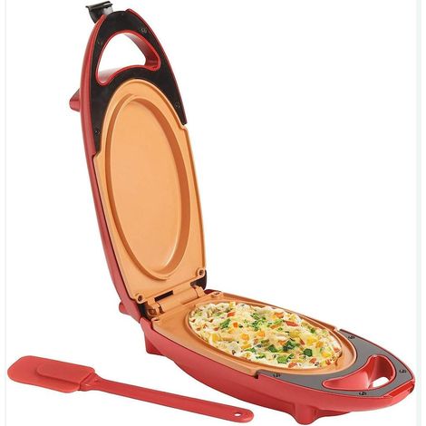 Machine à omelette, plaques de cuisson rapide antiadhésives infusées de cuivre, cuisson en haut et en bas (1/5)