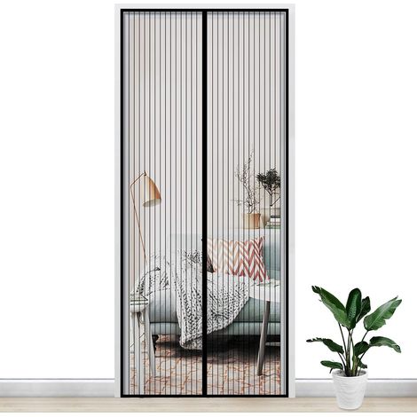 Magnetic Mosquito Net Door Mesh Curtain Anti Mosquito Fly Self-closing Magnet with Sratch Strip No Drilling Keeps Out Bugs for Hallways, Window (100 240) (1/5)