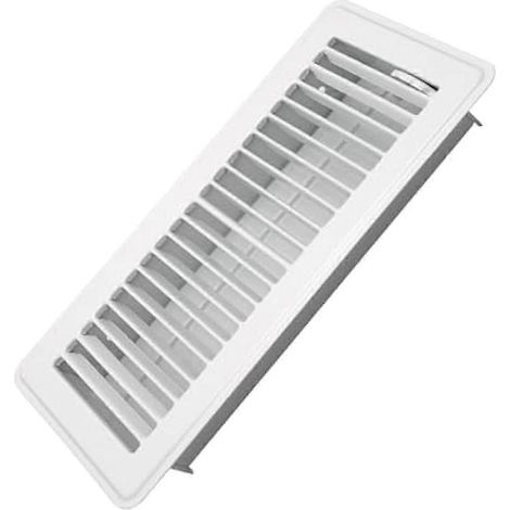 Grilles de ventilation de sol 4 x 10 pouces - Grilles de ventilation métalliques - Grilles de ventilation praticables pour sols résidentiels - Grilles d'aération (1/5)