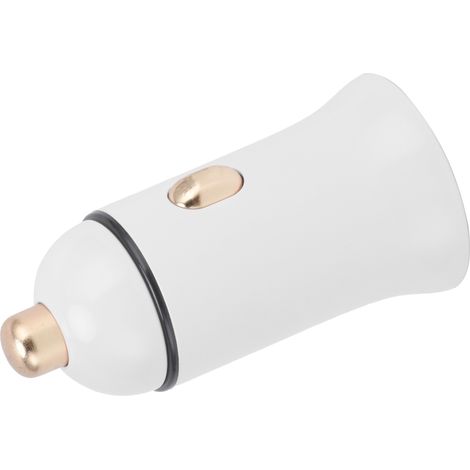 30W Universal-Auto-Schnellladegerät, tragbar, Dual-Port-USB-Ladegerät, LKW-Zigarettenanzünderstecker 12-24V (Weiß) (1/5)