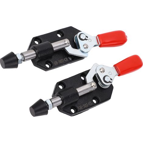 Pince à bascule réglable pour le travail du bois, 2 pièces, accessoires de gabarit de positionnement à dégagement rapide, course gauche droite de 20mm. (1/5)