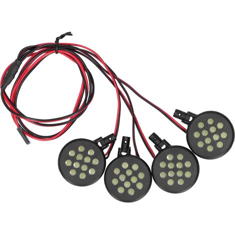 Lampe Led Pour Voiture Télécommandée - Récepteur Lotus 1/5 - Compatible HPI Rovan Baja 5B - 4 Led - Installation Facile (1/5)