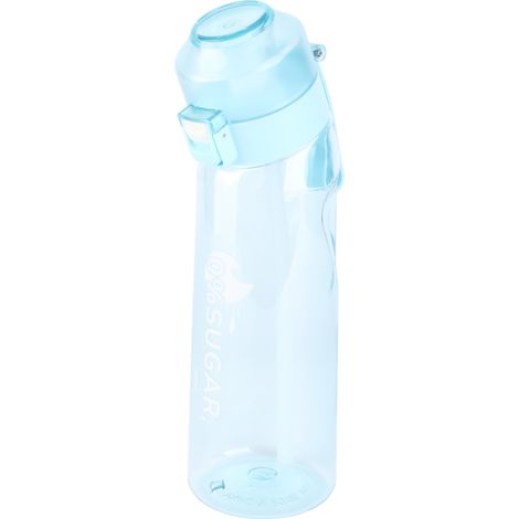 Auslaufsichere Sportflasche mit Strohhalm, tragbare Wasserflasche mit Tragegurt für Camping und Sport (1/5)