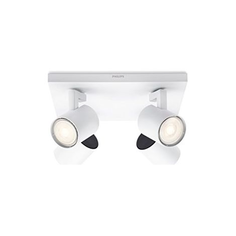 Philips 5309431p0 myLiving, Spot LED Runner 4 flg, 920LM, bianco, metallo, 3.5 Watts, integrato, 24 x 24 x 10.9 cm (1/4)