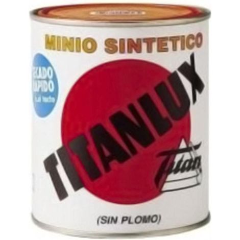 TITAN imprimación minio naranja titanlux 750ml , La imprimación minio naranja de Titanlux, disponible en 750 ml, es una opción destacada para la preparación y protección de supe (1/3)