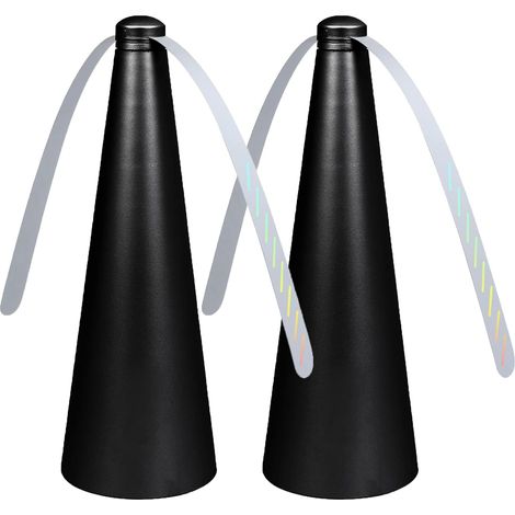 Lot de 2 ventilateurs avec anti-mouches sur la table et la terrasse : éloigner les mouches et les insectes. (1/5)