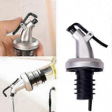 Bec verseur 5 pièces avec bouchon et valve anti-taches, anti-goutte, compatible avec l'huile, le sirop et le vinaigre - Accessoires de cuisine et de bar (1/4)