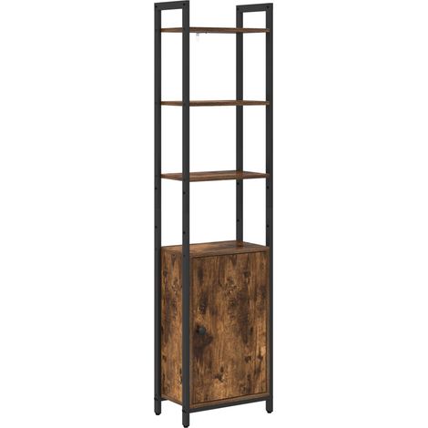 Maison Exclusive - Armadio per Libri Rovere fumé 40 x 24 x 161 cm
