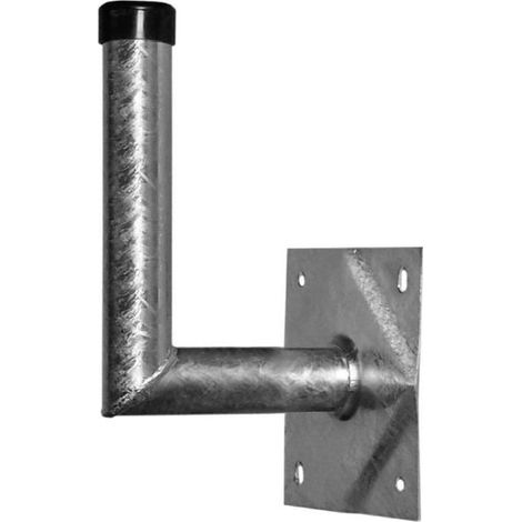 Support mural SAT acier A.S. SAT 24020 Distance au mur: 20 cm Adapté pour taille de parabole: Ø jusqu'à 100 cm argent