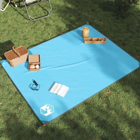 Picknickdecke mit blauen Heringen, 205 x 155 cm (1/5)