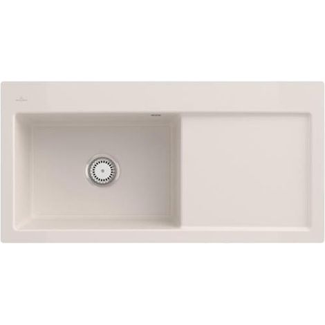 Évier encastré SUBWAY 60 XL FLAT 965x475mm Be li Handbet crema