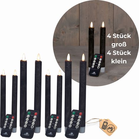 8x Novaliv LED Kerze  Echtwachskerzen (1/5)