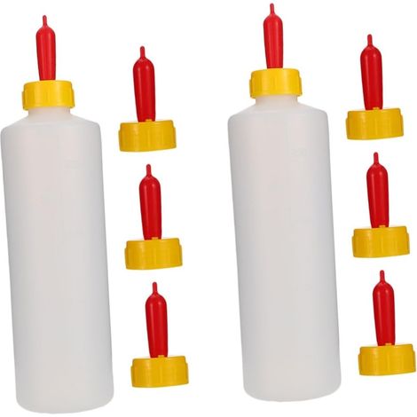 2 Ensembles D'Alimentation D'Agneau Bouteille D'Eau De Veau Mangeoires De Vache Fournitures De Traite De Chèvre Fournitures D'Alimentation D'Agneau Bouteille De Lait Pour Animaux (1/5)