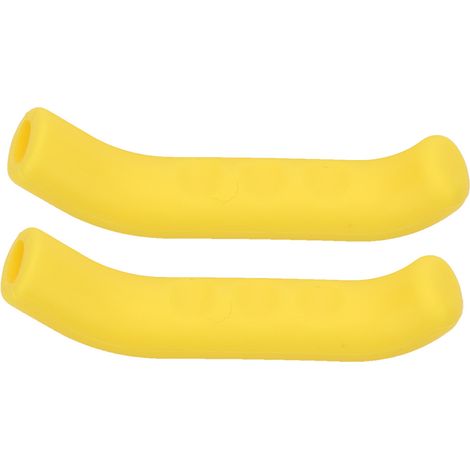 Protection de levier de frein de vélo en silicone antidérapante et imperméable, 5 couleurs (jaune) (1/5)
