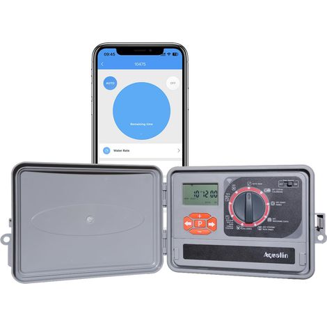 Automatischer WLAN-Bewässerungscomputer – Fernsteuerung über smarte Apps via WLAN – Bewässerungssystem mit Transformator nach EU-Standard für Gärten und landwirtschaftliche Flächen. (1/5)