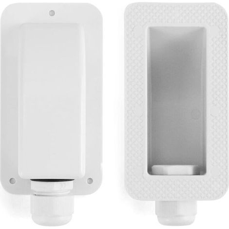 Passe-toit IP68 Presse-étoupe Solaire étanche boîtier d'entrée de câble 1 voie résistant aux intempéries, caravane et bateau passe câble en ABS, blanc, 1 Pièce.. (1/3)