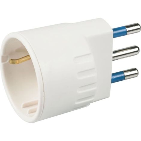 poly pool - adattatore spina 16 a e presa tedesca bianco