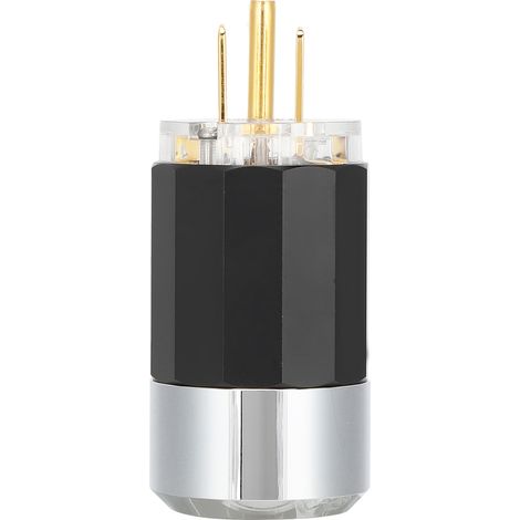 Prise d'alimentation audio HIFI plaquée or 24K cuivre pur, 100‑250V, connecteur M109G (mâle)