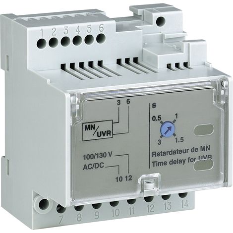 Temporizzatore ritardo regolabile - per sganciatore MN - 200/250 Vca/cc - 33682