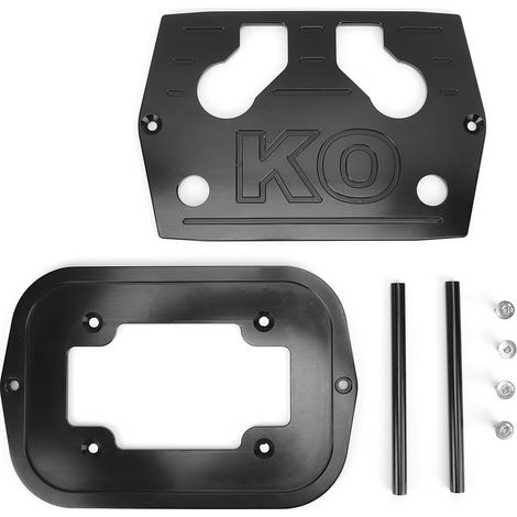 Support de montage pour batterie en alliage d'aluminium, accessoire de modification auto noir (1/5)