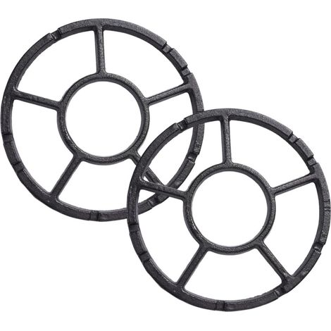 2 pièces support wok gaz, anneau anti-dérapant pour cuisinière, stabilisateur poêle et casserole