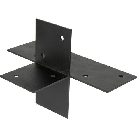 Connexion d'angle Pergola Noir pour poutres 9 x 9 cm - Par Pièce (1/4)