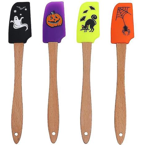 4-teiliger Halloween-Silikonschaber