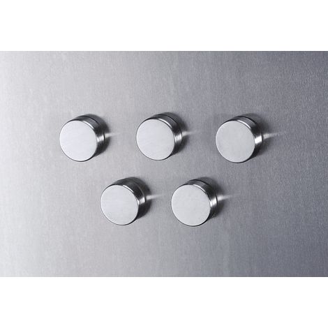 SMIT VISUAL, Plot magnétique en inox, Ø 24 mm, lot de 36