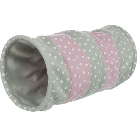 Tunnelspiel, Vlies, Durchmesser 25×50cm, hellgrau/rosa Angebotsset 2 Stück
