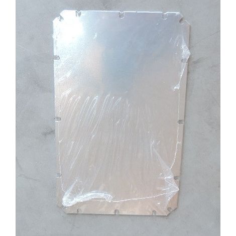 Plaque de montage acier galva 160x260x1.5mm pleine pour coffret CUBO O et C