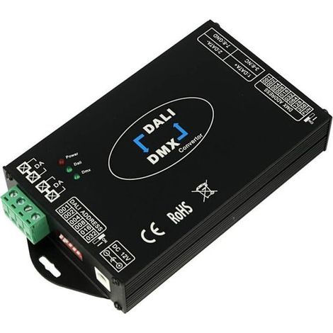 Convertitore Segnale Trasforma Da DMX a DALI e Da DALI a DMX 12V 24V 36V 48V