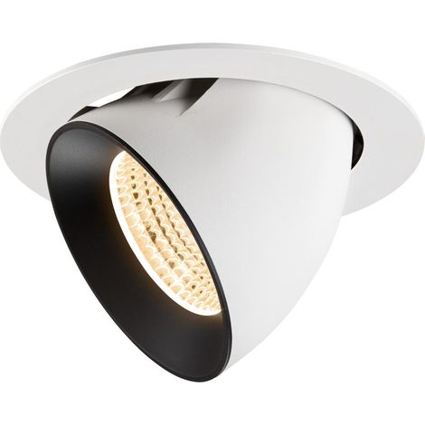 Spot encastré Numinos Gimble XL blanc/noir 2700K - 55 deg - 1009879