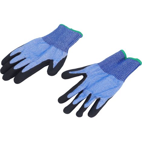 Gants de travail résistants aux coupures, fil d'acier de qualité A7, pour hommes et femmes, universels, antidérapants et résistants à l'huile, taille M (21±0,5cm) (1/5)