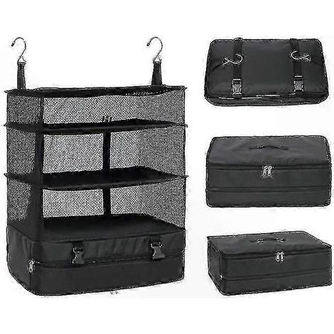 Sac de rangement de voyage multifonction pour vêtements, organiseur de valise pratique, poches multiples, idéal pour sacs et bagages (1/5)