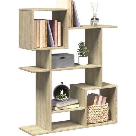 Raumteiler-Bücherregal Sonoma-Eiche 92x29x112 cm Holzwerkstoff