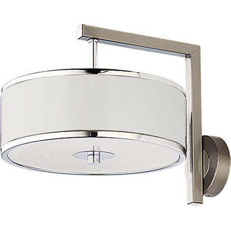 Applique moderna tonda bianca/cromo 1xE14 11W Jazz